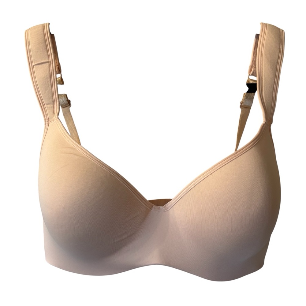 Izod Bra Women’s 38D Light Pink Seamless Underwire Padded Adjustable Hook n’ Eye